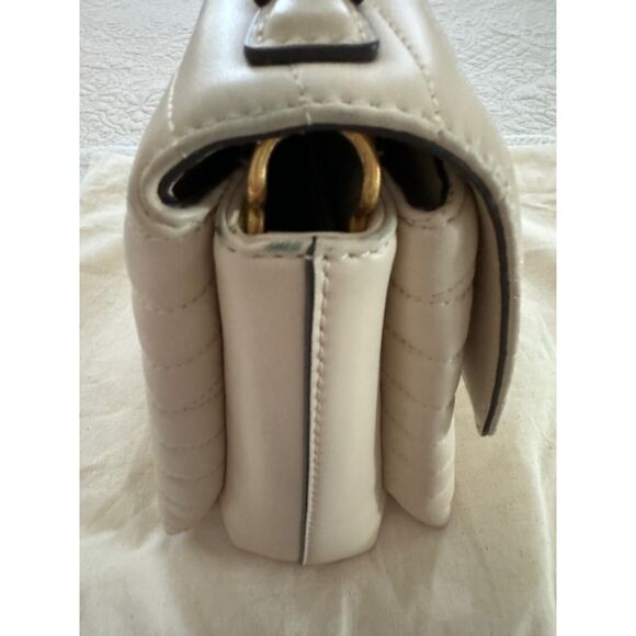 Tory Birch KIRA CHEVRON TOP-HANDLE SATCHEL, New Ivory. - Picture 12 of 16